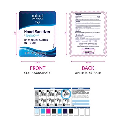 Principal Display Panel 8 Oz (8oz Sanitizer 70)